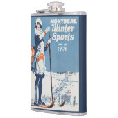 モントリオールカナダヴィンテージ旅行ポスター フラスク (左)