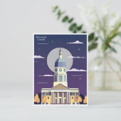 モントリオールカナダヴィンテージ観光イラストレーションシティ ポストカード (スタンド正面)