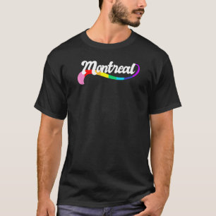 モントリオールカナダ誇りを持ったゲイプライドアジアLGBTQレインボ Tシャツ