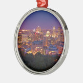 モントリオールカナダ都市スカイラインのBelvedere Kondiaronk メタルオーナメント (左)