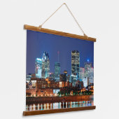 モントリオールカナダ 吊り下げ型タペストリー (傾斜あり)