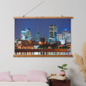 モントリオールカナダ 吊り下げ型タペストリー (寝室)