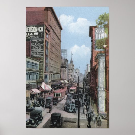 モントリオールケベックカナダセントキャサリン通り ポスター (正面)