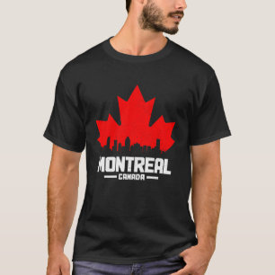 モントリオールケベックカナダメープルリーフカナダ国旗Sk Tシャツ