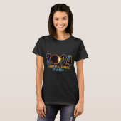 モントリオールケベックカナダ太陽のトータルEclipse 2024 Tシャツ (正面フル)