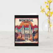 モントリオールケベックカナダ1950sヴィンテージトラベルトゥーリス カード (黄色い花)