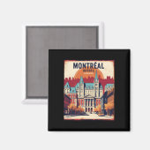 モントリオールケベックカナダ1950sヴィンテージトラベルトゥーリス マグネット (正面/裏面)