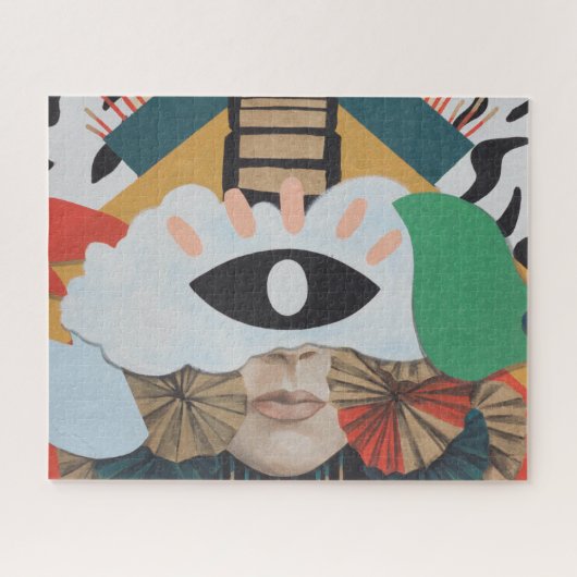 モントリオールケベックグラフィティムラルパズル ジグソーパズル (横)