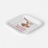 モントリオールケベックPoutineリングや輪オンバチェロレッテ ペーパープレート (傾斜あり)