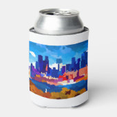 モントリオールスカイラインビジネス地区 缶クーラー (缶正面)