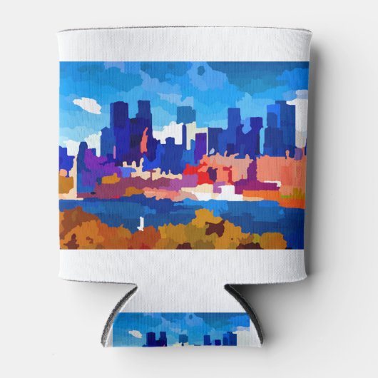 モントリオールスカイラインビジネス地区 缶クーラー (正面)