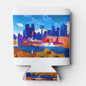 モントリオールスカイラインビジネス地区 缶クーラー (裏面)