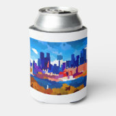 モントリオールスカイラインビジネス地区 缶クーラー (缶裏面)