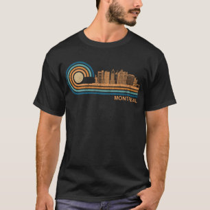 モントリオールスカイラインレトロモントリオールファンカナダスカイラ Tシャツ