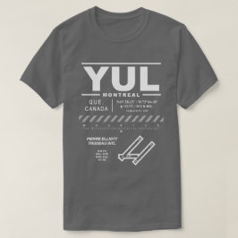 モントリオールト国際的リュドウエアポートYUL Tシャツ
