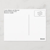 モントリオールヒストリックセンター ポストカード (裏面)