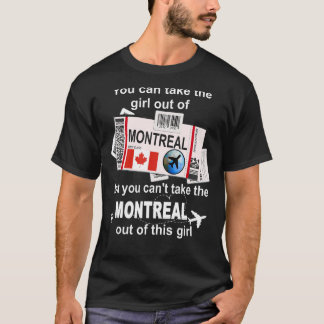 モントリオールボーディングパスモントリオールガールモントリオール Tシャツ