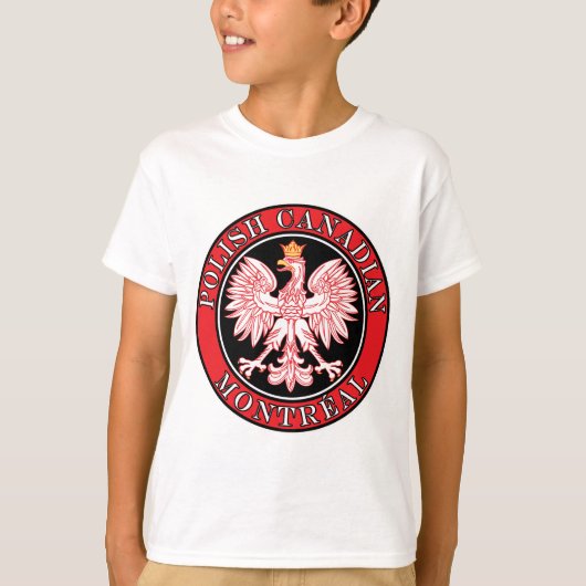モントリオールポーランドカナディアンイーグル Tシャツ (正面)