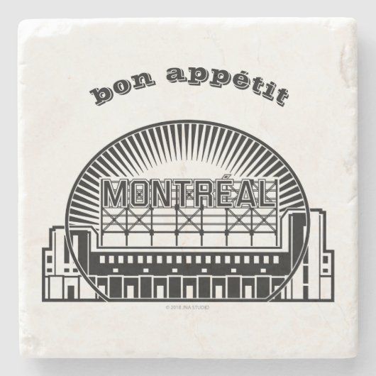 モントリオールランドマーク ストーンコースター (正面)