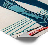 モントリオール冬スポーツヴィンテージポスタースキー1924 ポスター (角)