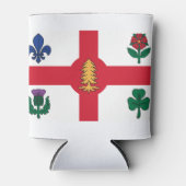 モントリオール国旗、ケベッククーラーボックス 缶クーラー (正面)