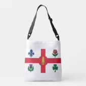 モントリオール国旗、ケベックトート クロスボディバッグ (裏面)