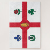 モントリオール国旗（ケベック、カナダ） ジグソーパズル (縦)