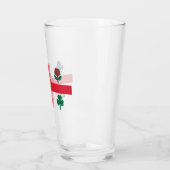 モントリオール国旗（ケベック、カナダ） タンブラーグラス (左)