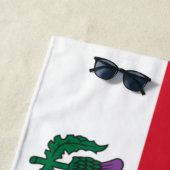 モントリオール国旗（ケベック、カナダ） ビーチタオル (インサイチュ)