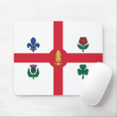モントリオール国旗(ケベック、カナダ) マウスパッド (マウス)