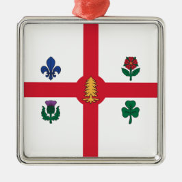 モントリオール国旗（ケベック、カナダ） メタルオーナメント
