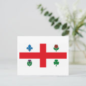 モントリオール国旗 ポストカード (スタンド正面)