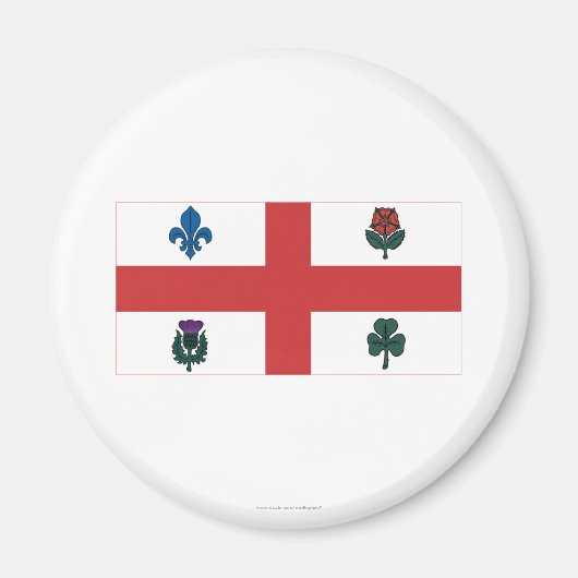 モントリオール国旗 マグネット (正面)