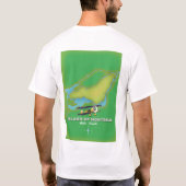 モントリオール島の地図 Tシャツ (裏面)