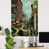 モントリオール忙しセントキャサリン通り1920年代 ポスター (ホームオフィス)