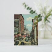 モントリオール忙しセントキャサリン通り1920年代 ポストカード (スタンド正面)