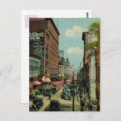 モントリオール忙しセントキャサリン通り1920年代 ポストカード (正面/裏面)