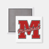 モントリオール文字 マグネット (正面/裏面)