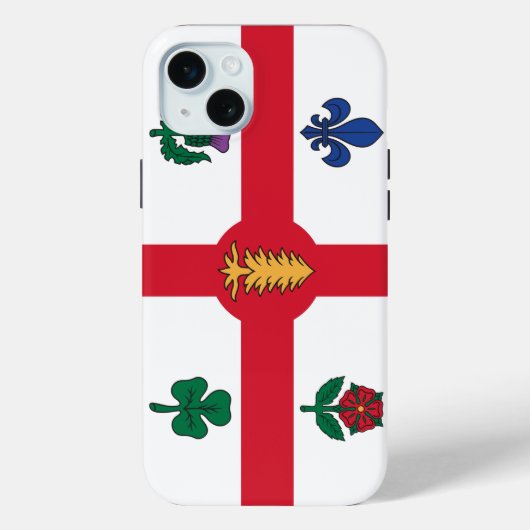 モントリオール旗 Apple iPhone 15 Plus ケース Case-Mate iPhoneケース (裏面)