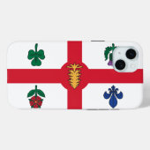 モントリオール旗 Apple iPhone 15 Plus ケース Case-Mate iPhoneケース (裏面 (横))