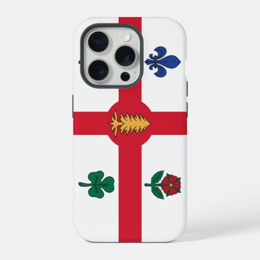 モントリオール旗Apple iPhone 15 Pro Case-Mate iPhoneケース (裏面)