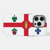 モントリオール旗Apple iPhone 15 Pro Case-Mate iPhoneケース (裏面横)