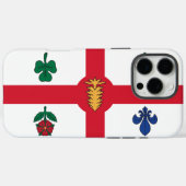 モントリオール旗Apple iPhone 16 Pro Maxケース Case-Mate iPhoneケース (裏面 (横))