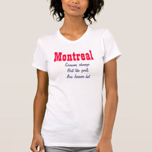 モントリオール熱い女の子 Tシャツ