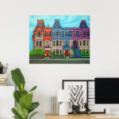 モントリオール色 ポスター (ホームオフィス)