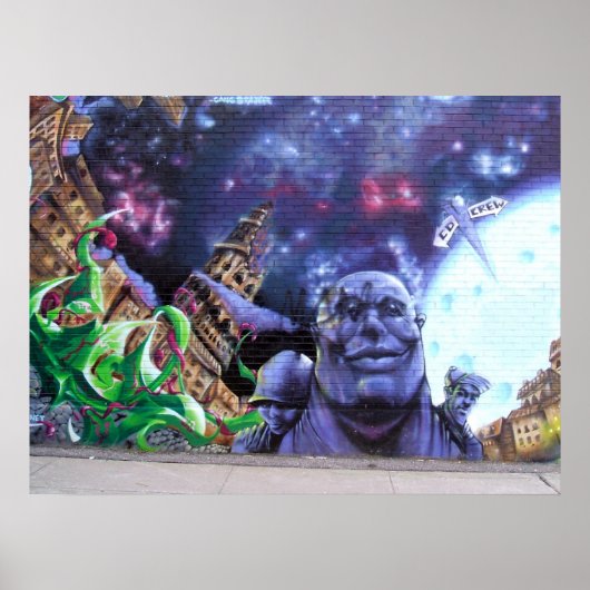 モントリオール落書きポスター ポスター (正面)