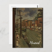 モントリオール通りカナダヴィンテージ ポストカード (正面/裏面)