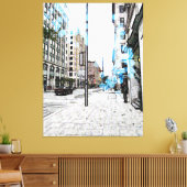 モントリオール通り8343a キャンバスプリント (インサイチュ (リビング))