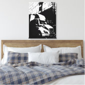 モントリオール・カナダのトラックの特徴 キャンバスプリント (インサイチュ (寝室))