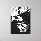 モントリオール・カナダのトラックの特徴 キャンバスプリント (正面)